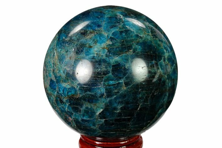 Bright Blue Apatite Sphere - Madagascar #154270